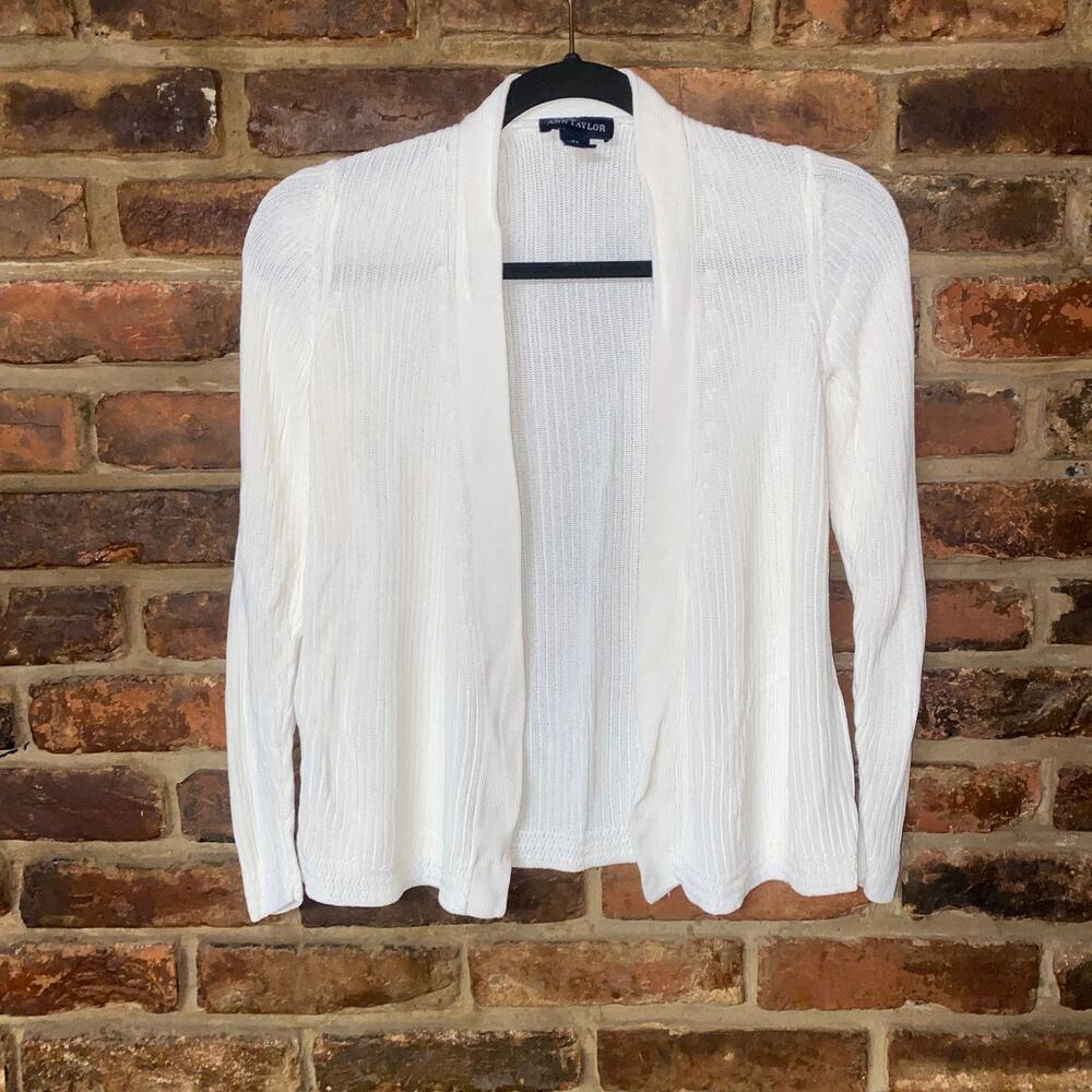 Ann Taylor Vintage Thick Heavyweight Knit Cardigan Sweater Women's Size XS